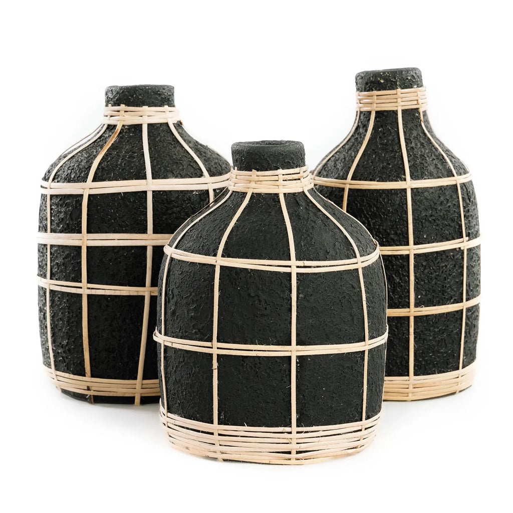 Whoopy Vase - Sort Natur - S