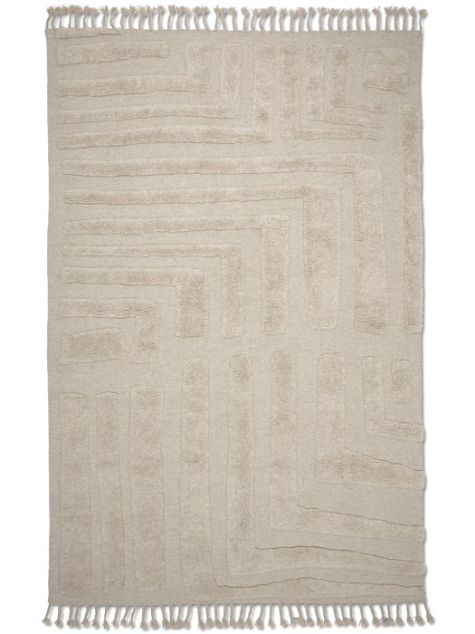 Felt Tæppe 250x350cm - Naturlig Beige