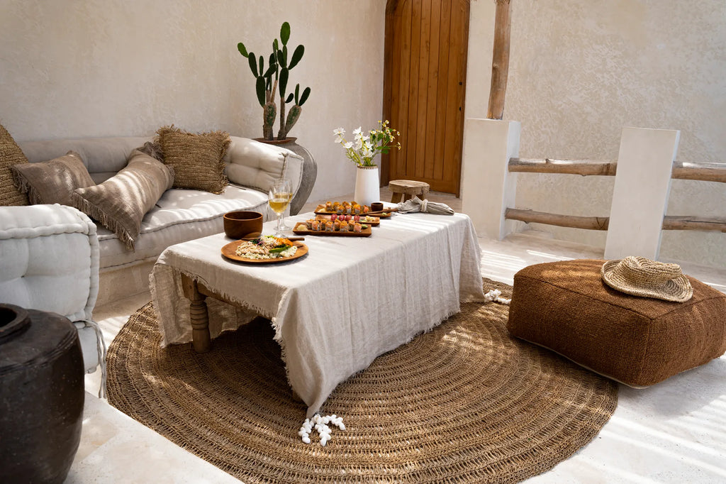 Hørdug - Beige - 150x250cm