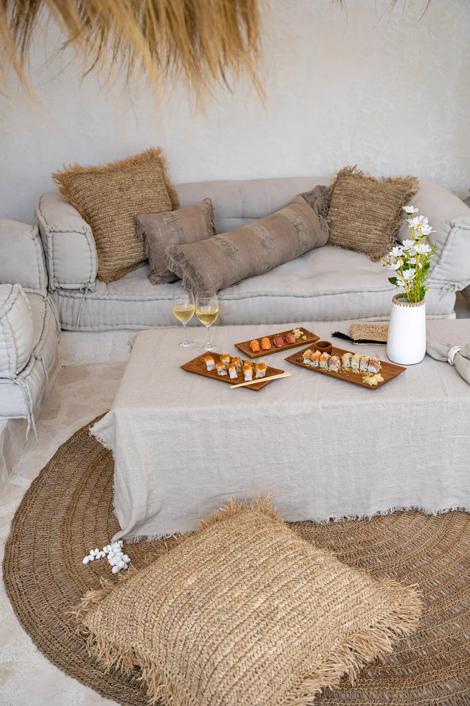 Hørdug - Beige - 150x250cm