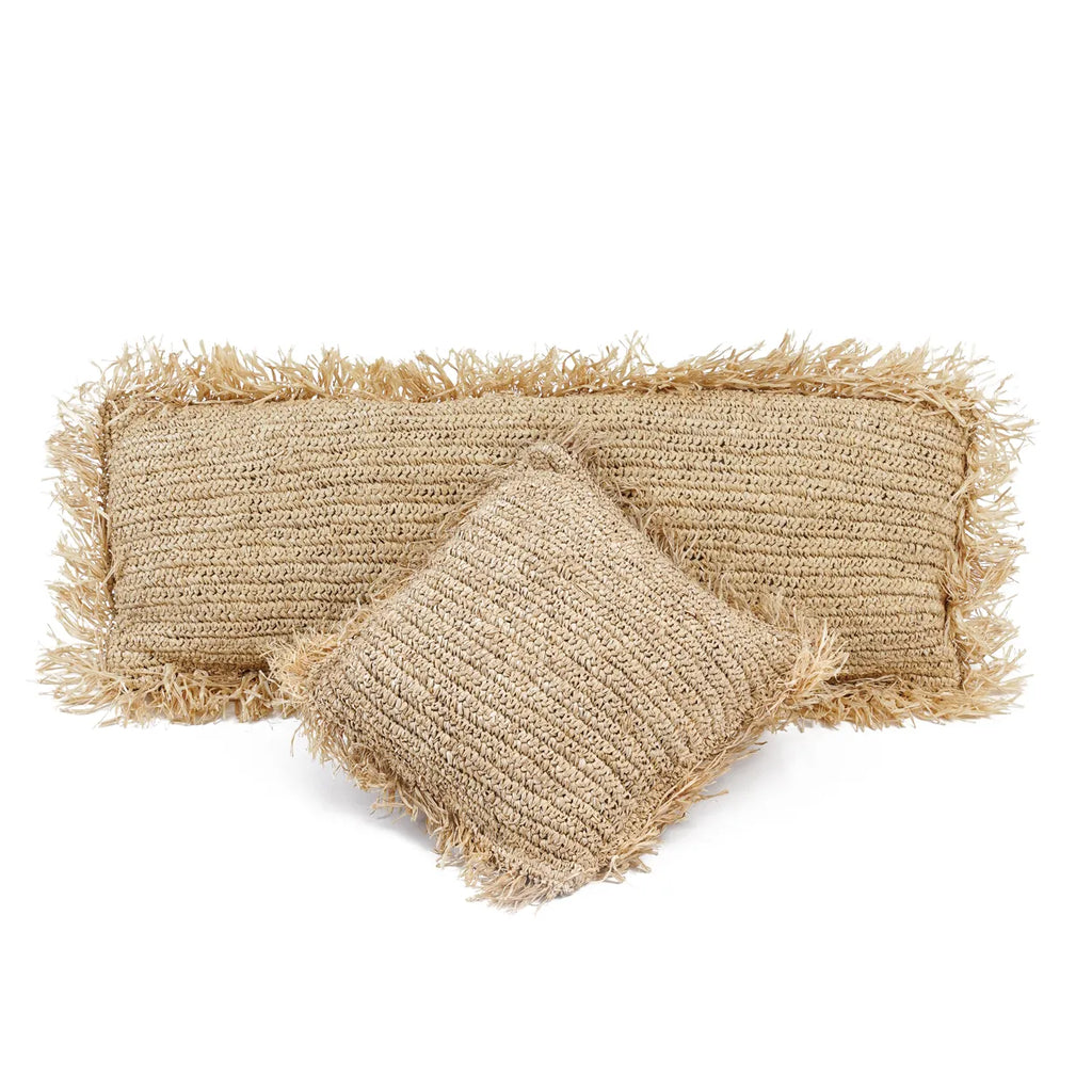 Raffia Pudebetræk Rektangulær - Naturlig - 35x100cm