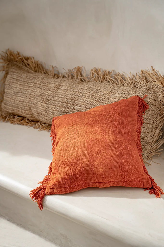 Raffia Pudebetræk Rektangulær - Naturlig - 35x100cm
