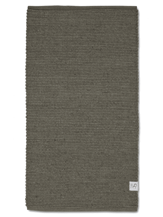 Løber Merino Tæppe 80x150cm - Mørkegrøn