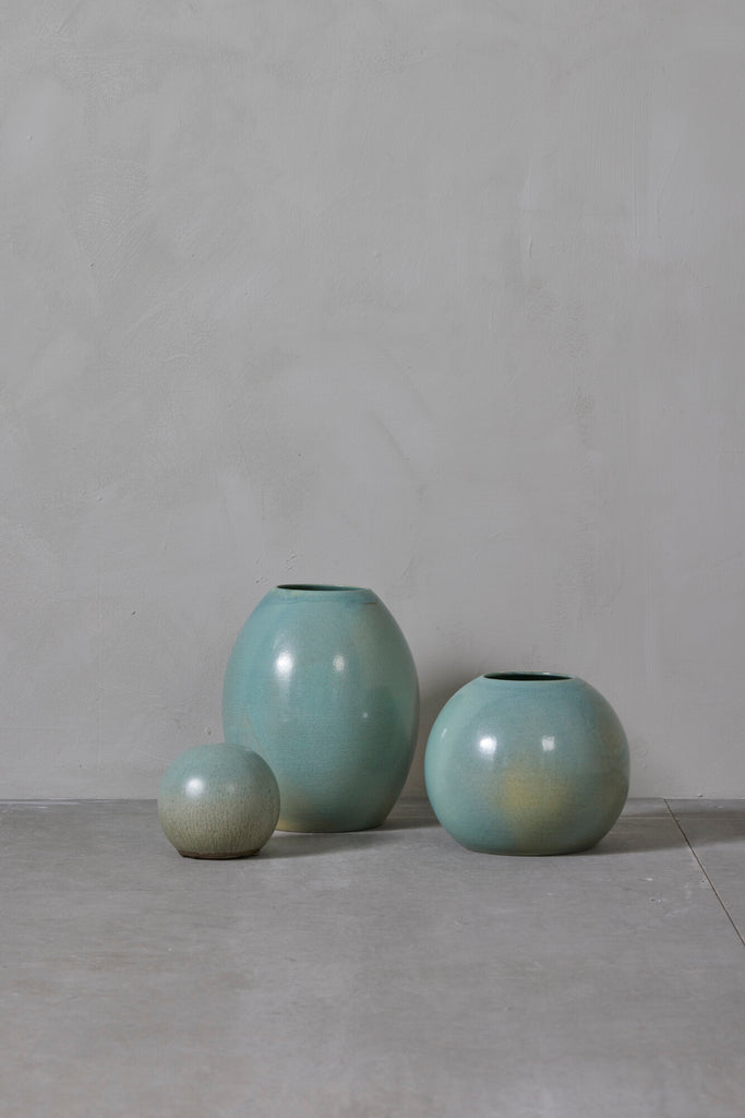 Eslia dekorationsvase H20 cm. mørk mint