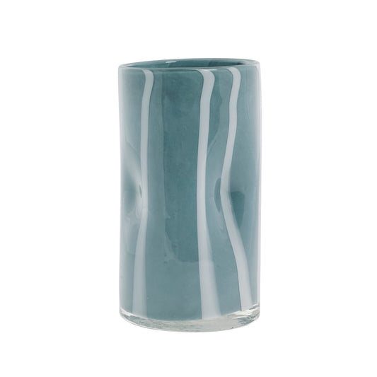Marelle vase 10x10 cm. lyseblå