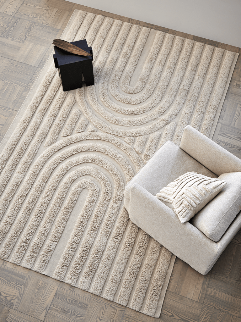Kurve 170x230 Naturlig Beige