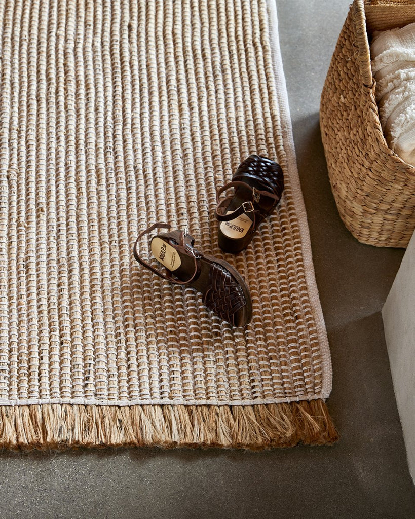 Goa 200x300 Hvid/Jute