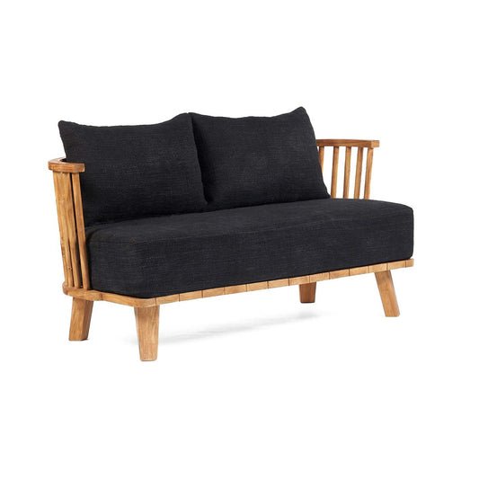 Malawi To-personers Sofa - Naturlig sort