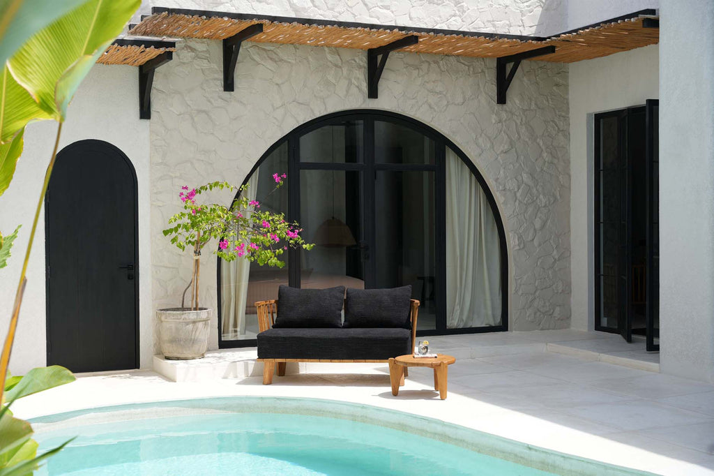 Malawi To-personers Sofa - Naturlig sort