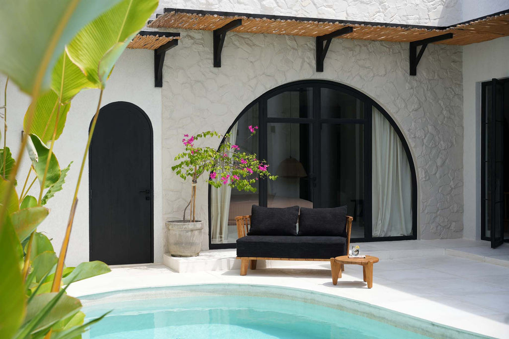 Malawi To-personers Sofa - Naturlig sort