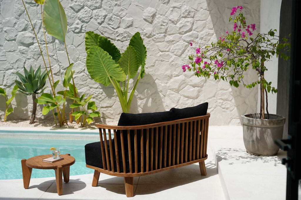 Malawi To-personers Sofa - Naturlig sort