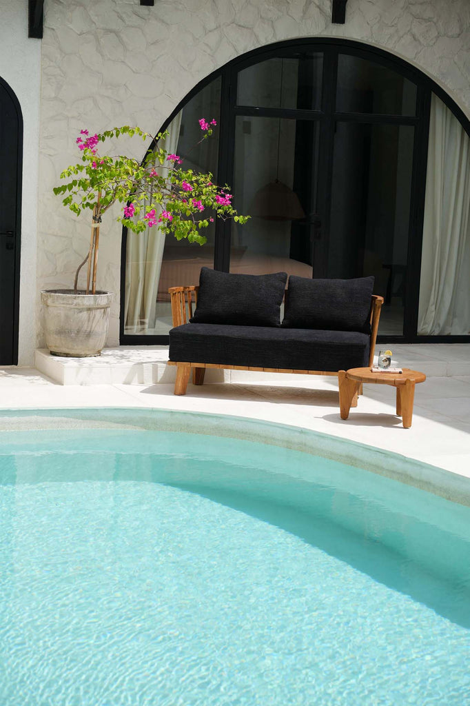 Malawi To-personers Sofa - Naturlig sort