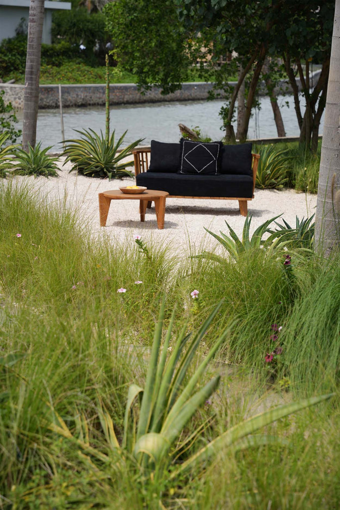 Malawi To-personers Sofa - Naturlig sort