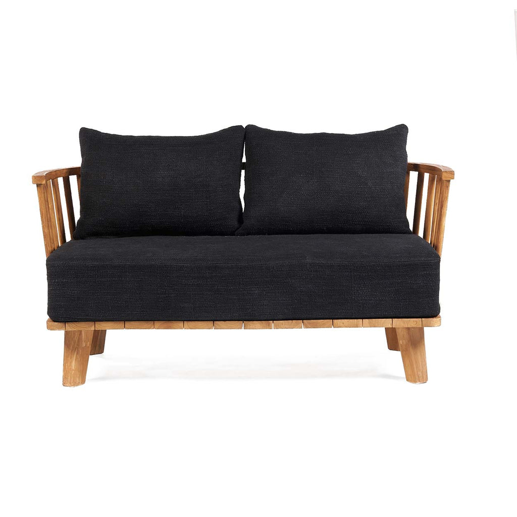 Malawi To-personers Sofa - Naturlig sort