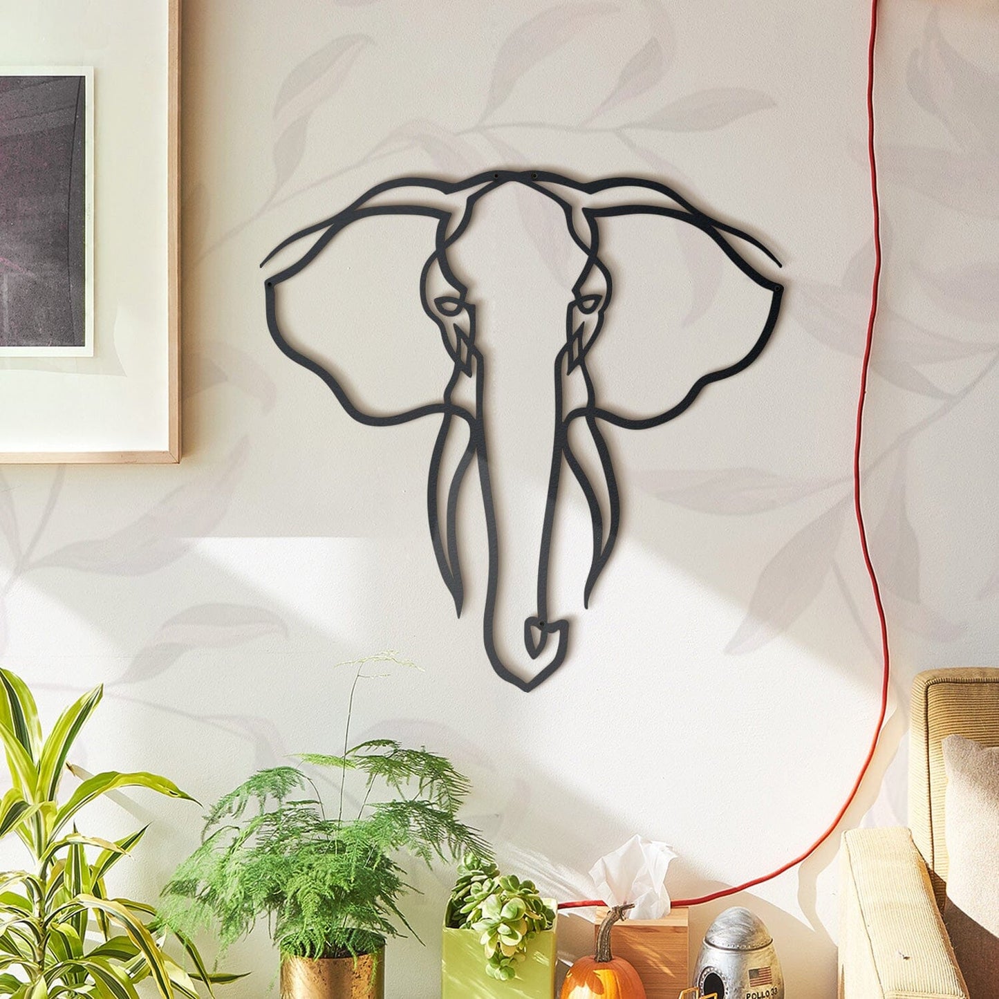 Elefanten Flow, Metal Vægdekoration, Nordic Unique