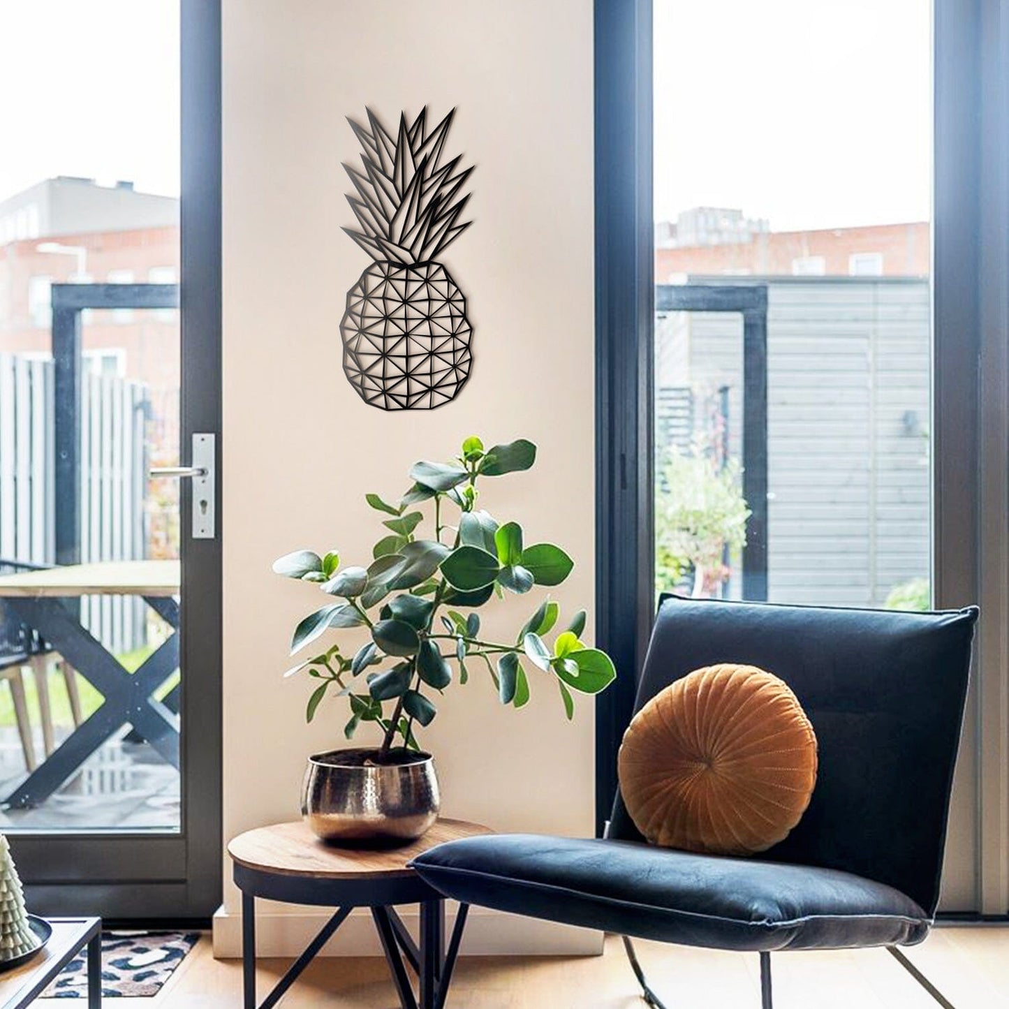 Ananas, Metal Vægdekoration, Nordic Unique
