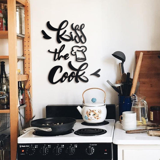 Kiss The Cook, Metal Vægdekoration, Nordic Unique