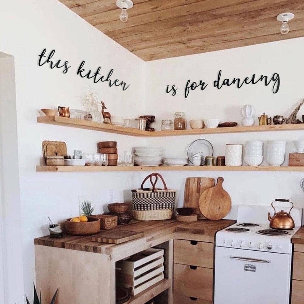 This Kitchen Is For Dancing, Metal Vægdekoration, Nordic Unique